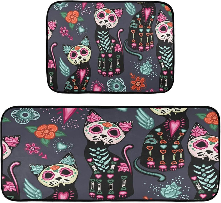 Vibrant Dag van de Doden Decoratieve Vloerkleed
