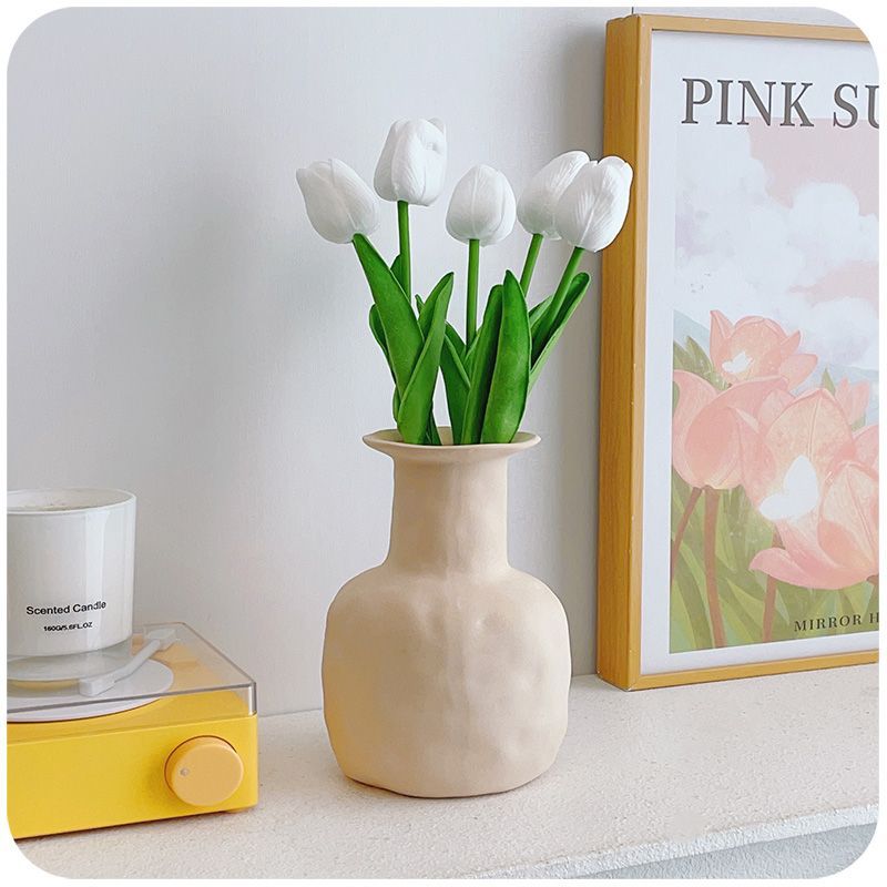 Realistisch Decoratieve Tulpen Bloemarrangement