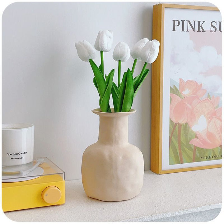 Realistisch Decoratieve Tulpen Bloemarrangement