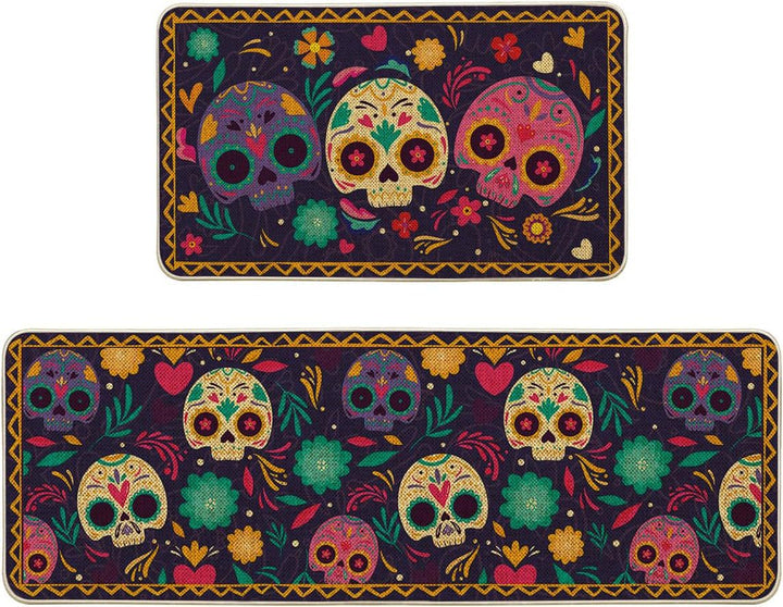 Vibrant Dag van de Doden Decoratieve Vloerkleed