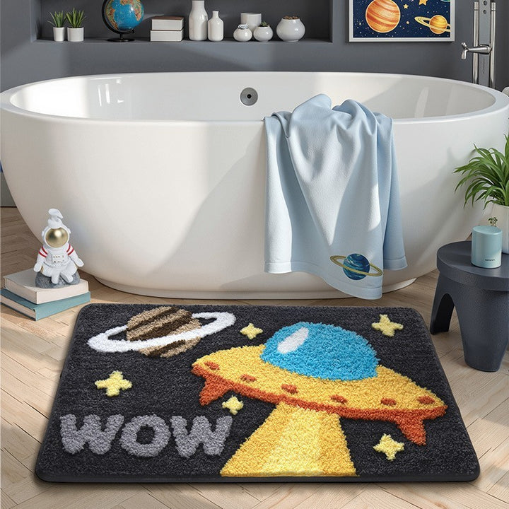 Speelse UFO-Thema Badkamer Tapijt