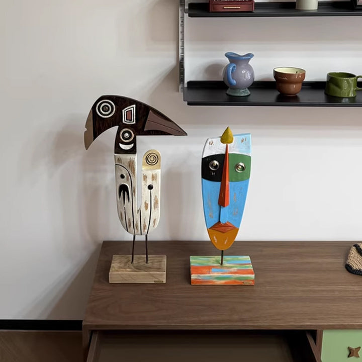 Decoratieve Abstracte Gezicht Sculptuur