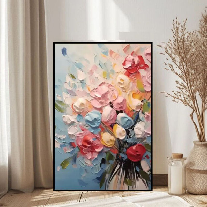 Decoratieve Bloemrijke Canvas Kunst