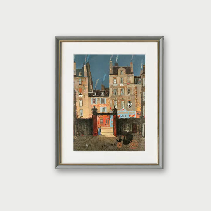 Ingelijste Winterlandschap Kunstwerk