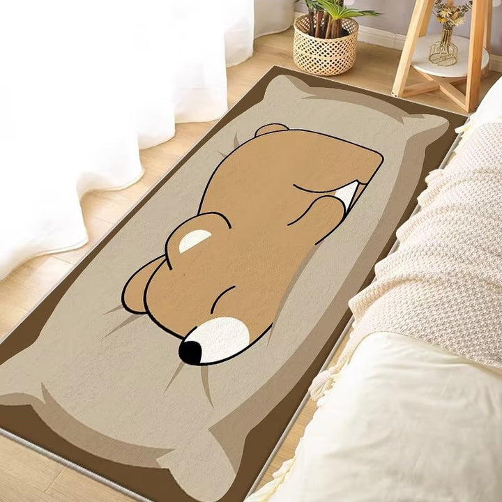 Leuke cartoon kat-thema vloerkleed