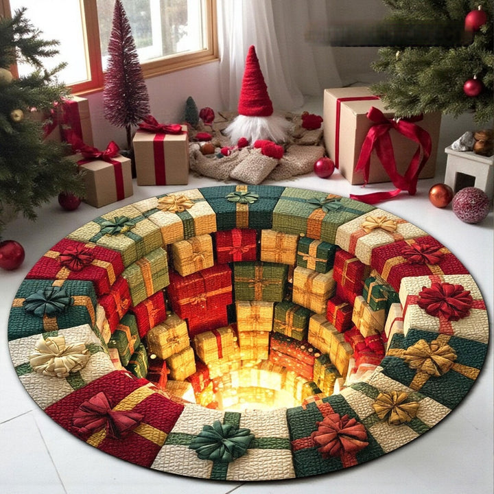 3D Kerstthema Tapijt