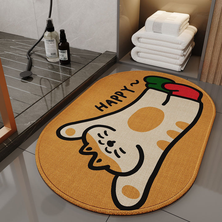 Schattige Honden-Thema Antislip Badmat