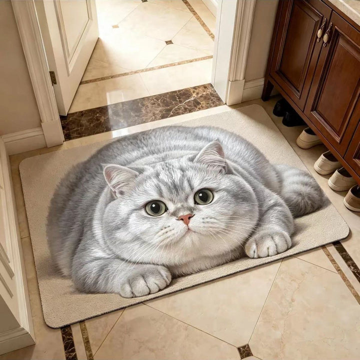 Schattig Kat-Thema Pluche Vloerkleed