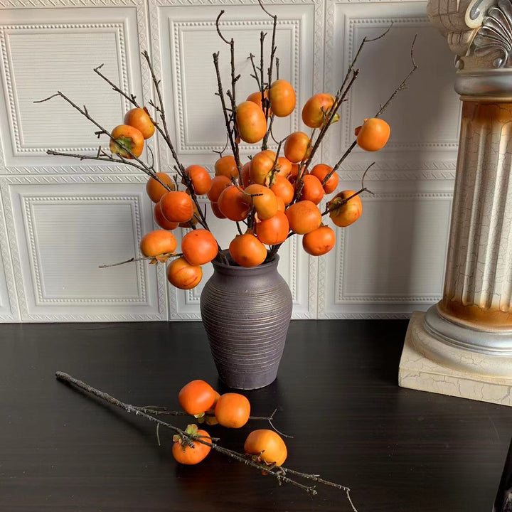 Decoratieve Kunstmatige Persimmon Tak