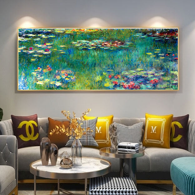 Grote Landschap Gecadreerd Canvas Kunst