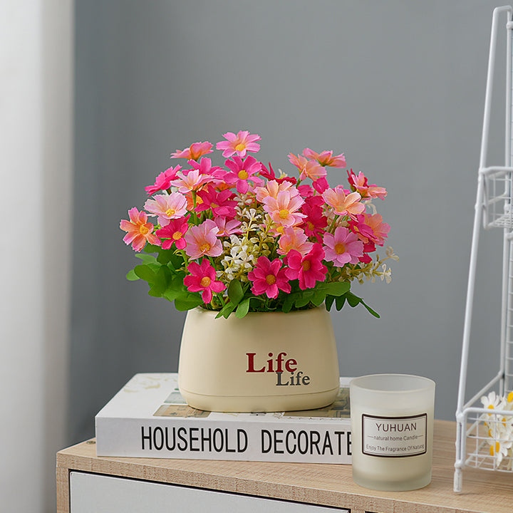 Decoratieve Pot met Nep Bloemarrangement