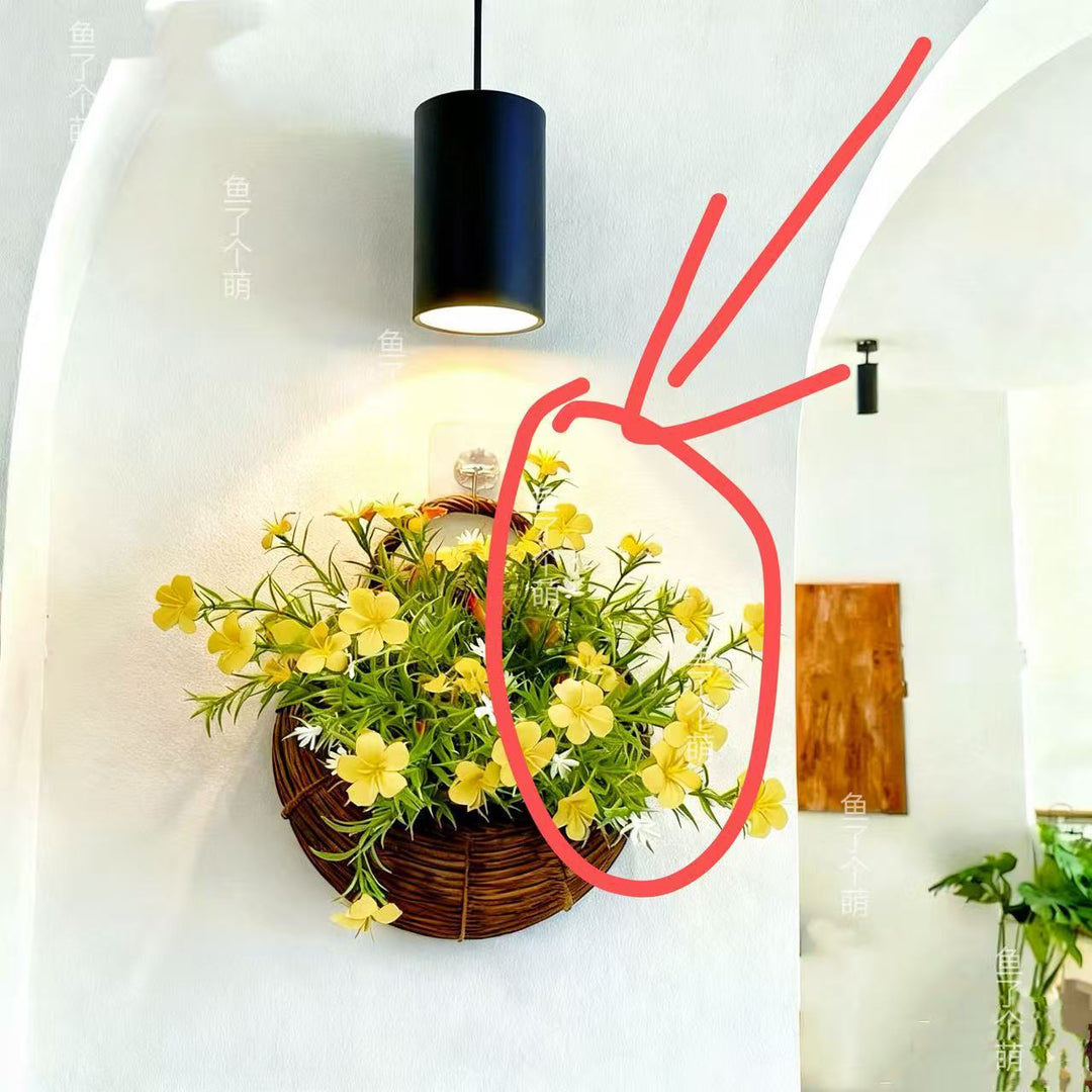 Muurbevestigde Kunstbloem Plantbak
