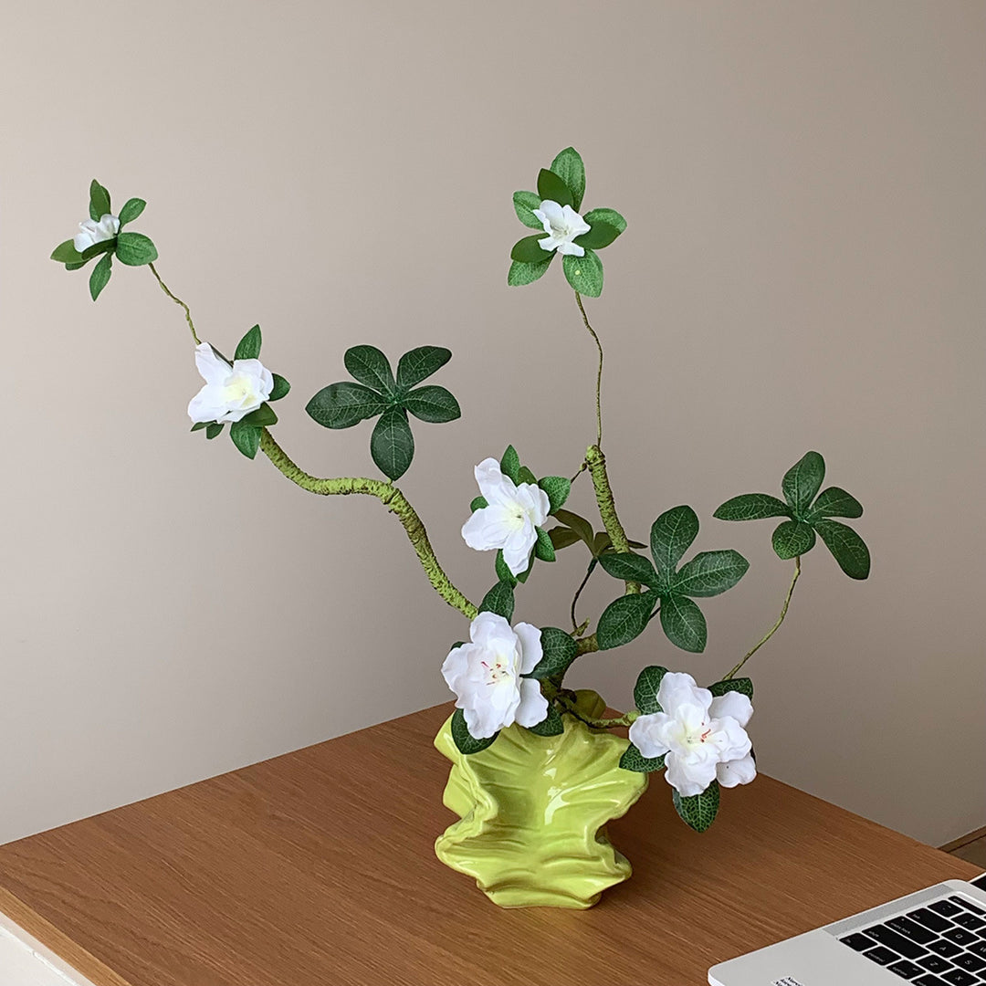 Kunstmatige Azalea Bloem Arrangement Vaasje