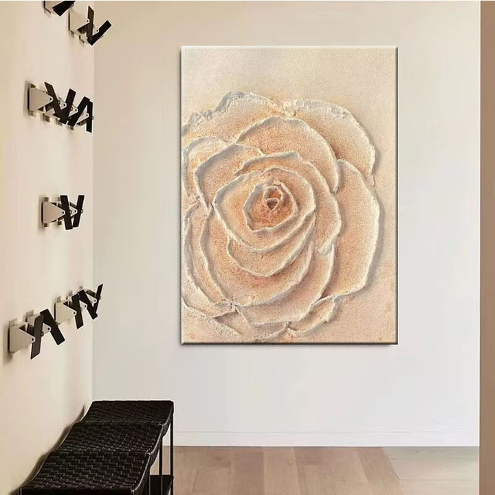 Textured Floral Canvas Kunstwerk