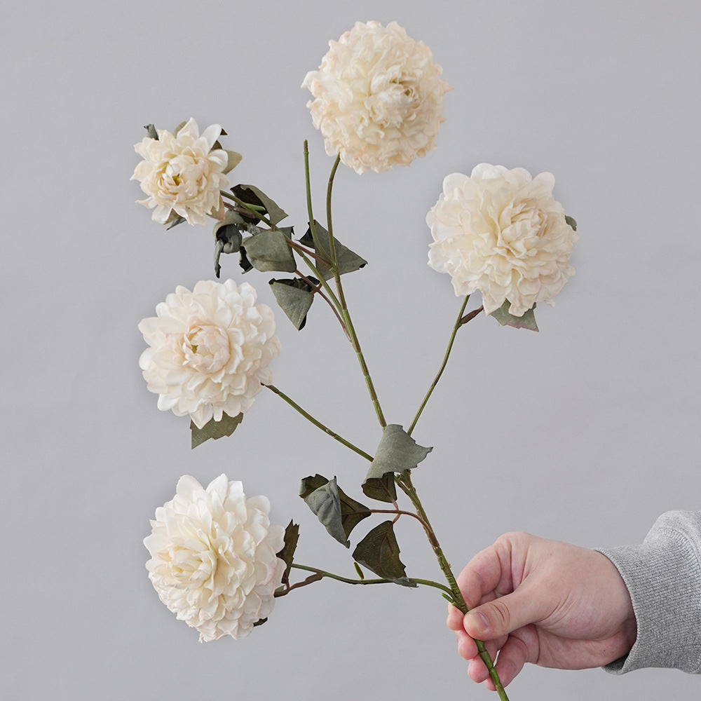 Faux Dahlia Steel
