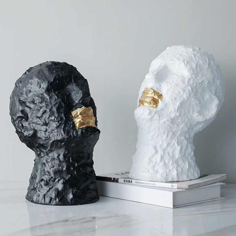Artistieke Decoratieve Gezicht Sculptuur