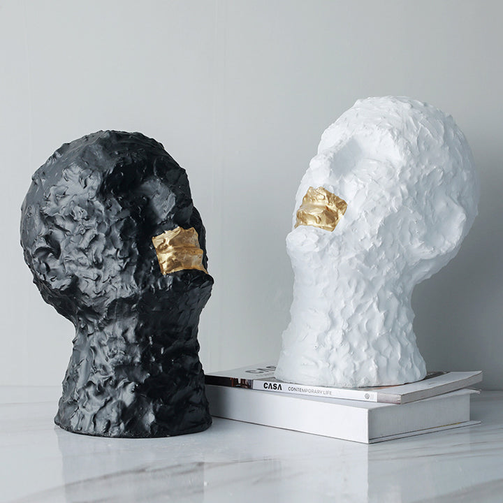 Artistieke Decoratieve Gezicht Sculptuur