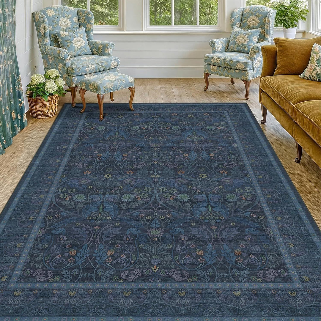Vintage Bloemenpatroon Tapijt