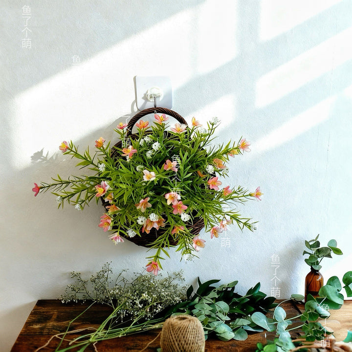 Muurbevestigde Kunstbloem Plantbak