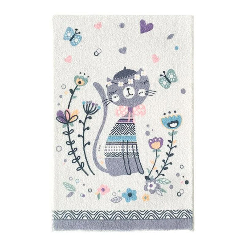 Schattige konijnenthema decoratieve vloerkleed voor thuis