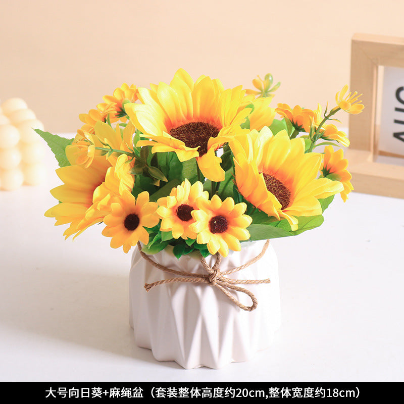Home Decor Kunstmatige Zonnebloem Arrangement