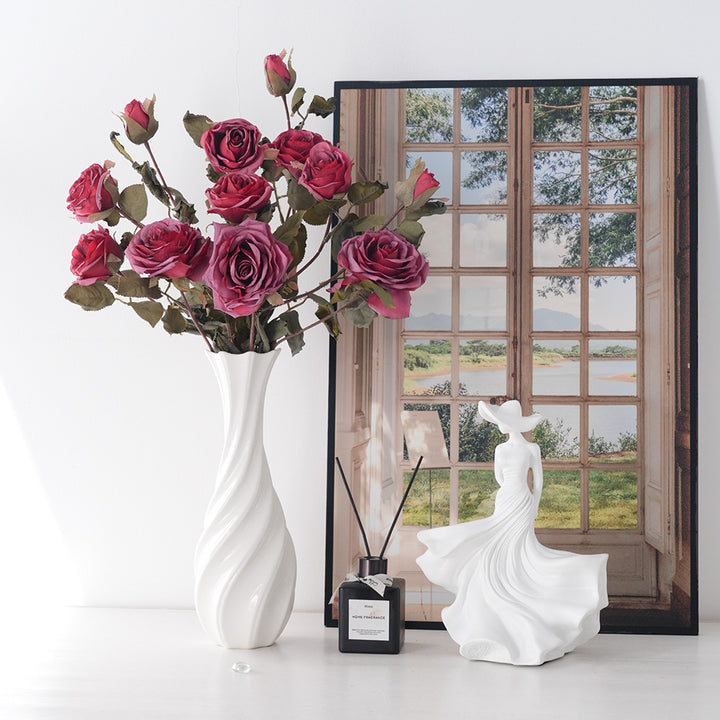 Elegante Faux Bloemen Rozensteel