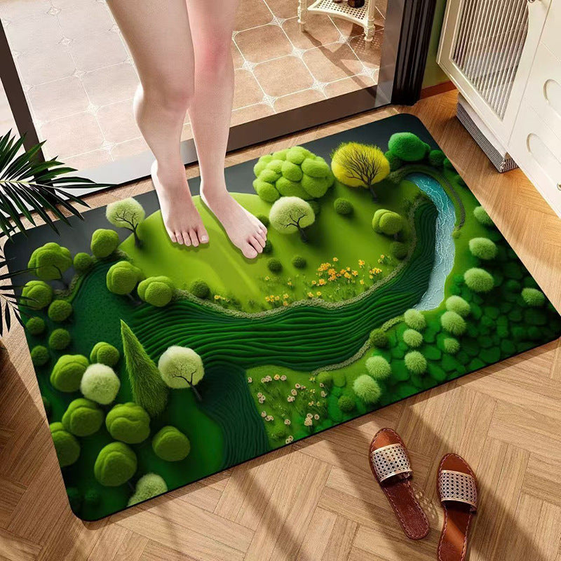 Decoratieve Pluche Badmat