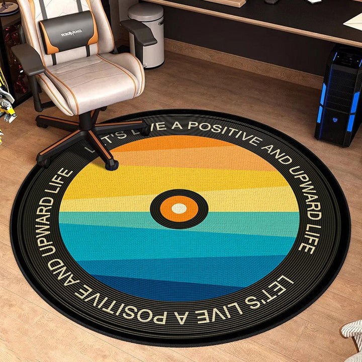 Retro Vinyl Platen Vloerkleed