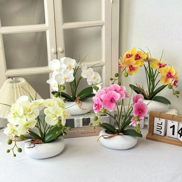 Levensechte Orchidee Bloemboeket Arrangeren