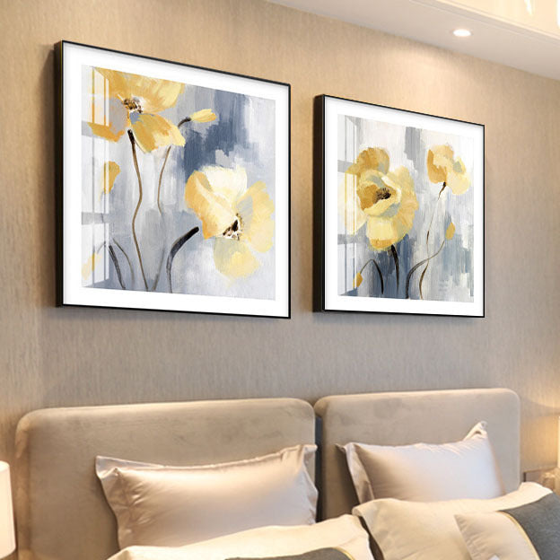 Elegante Bloemen Wandkunst Set