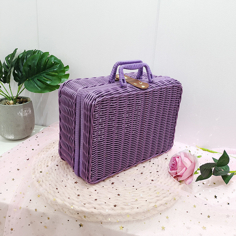 Stijlvolle rattenbox met praktische handvatten