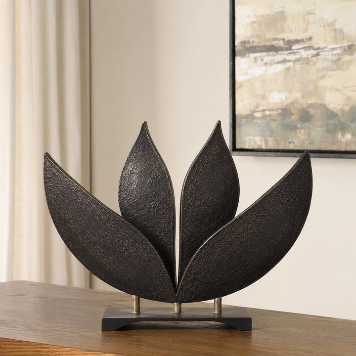 Artistieke Abstracte Blad Sculptuur