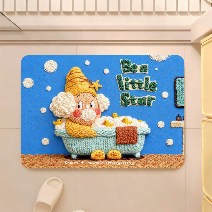 Grappige Bakkerij-Themed Decoratieve Gebiedsvloerkleed