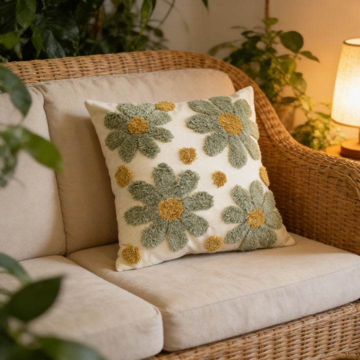 Floral Pluche Decoratieve Gooi Kussen
