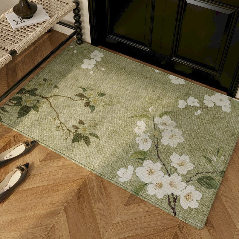 Elegante Bloemen Design Deurmat