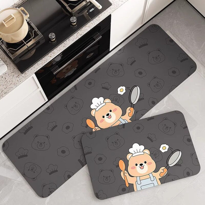 Cartoon Chef-Themed Keukenmat Set