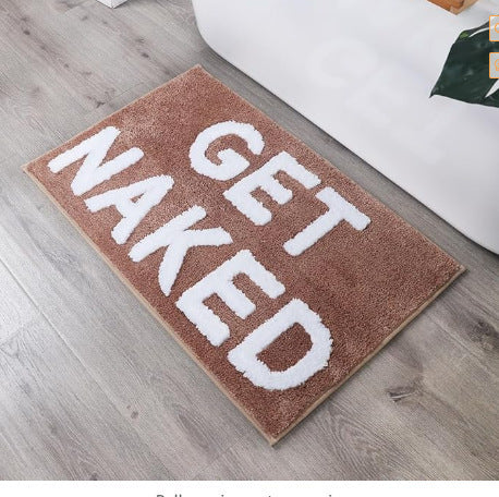 Pluche Badkamer Quote Mat
