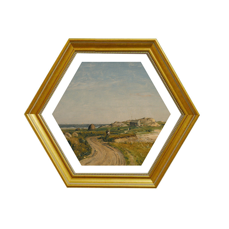 Hexagonale Gecoate Landschapskunst