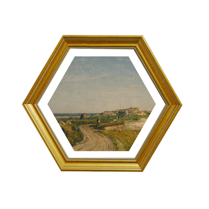 Hexagonale Gecoate Landschapskunst