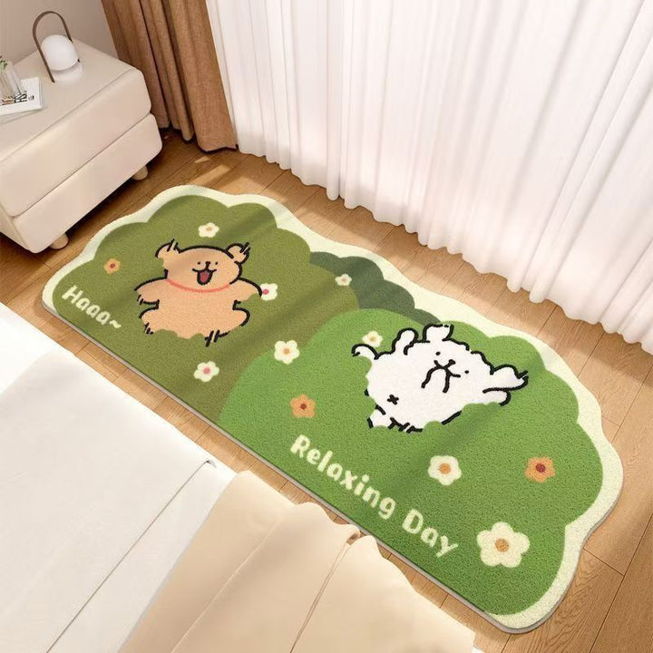 Cartoon Hondenvormige Decoratieve Vloerkleed voor Thuis