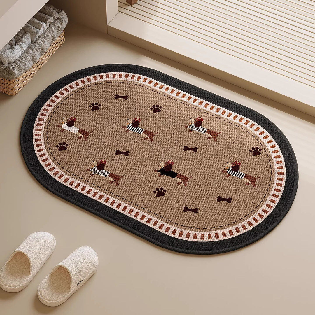 Schattige Honden-Thema Antislip Badmat