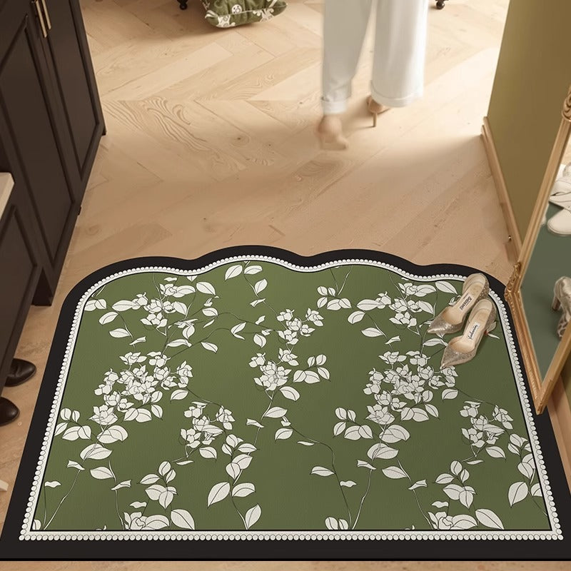 Elegante Botanische Ontwerp Comfortmat voor Thuis