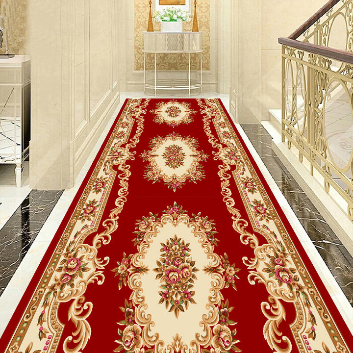 Elegante Vintage Bloemenpatroon Loopkleed