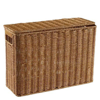 Decoratieve rieten opbergdoos
