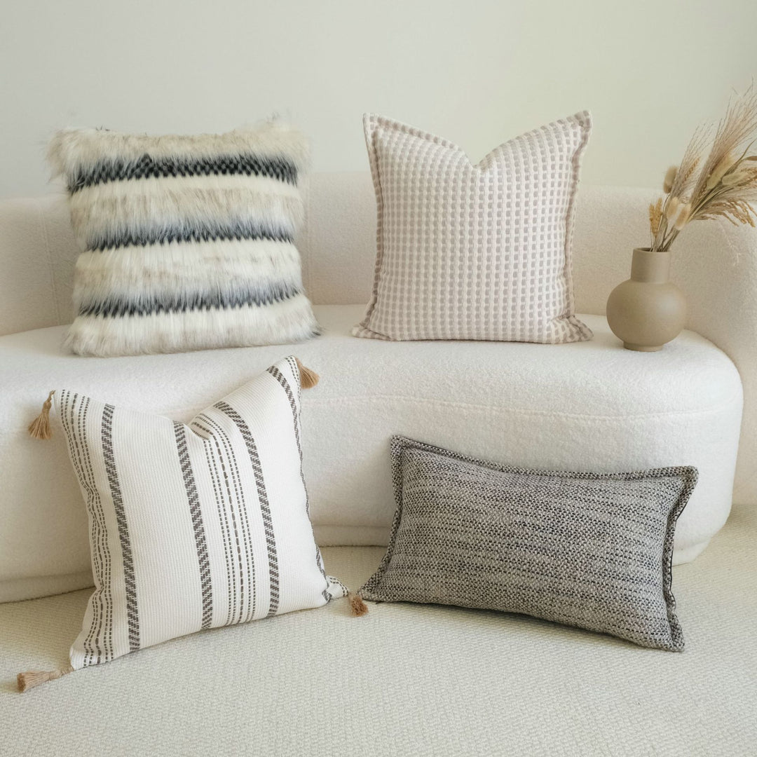 Textured Home Throw Pillow voor Bankdecoratie