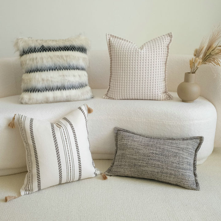 Textured Home Throw Pillow voor Bankdecoratie