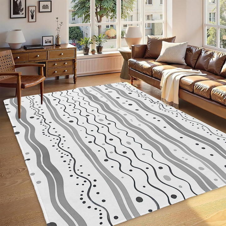 Abstract Leaf Print Gebied Tapijt