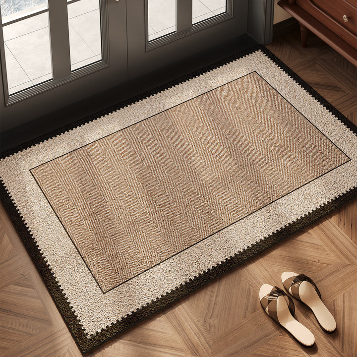 Elegante Visgraat Design Entree Mat voor Thuis