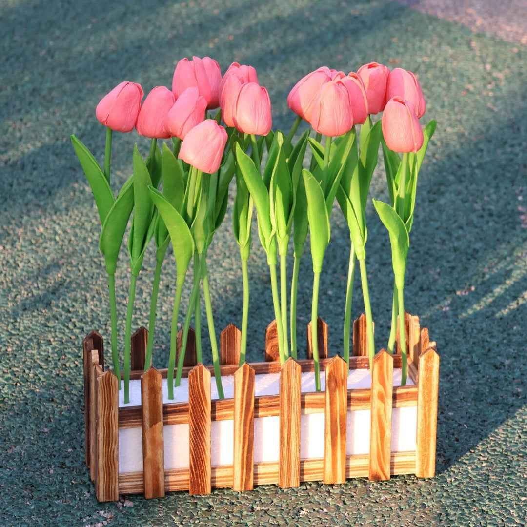 Decoratieve Nepproeffen Tulpen Plantbak