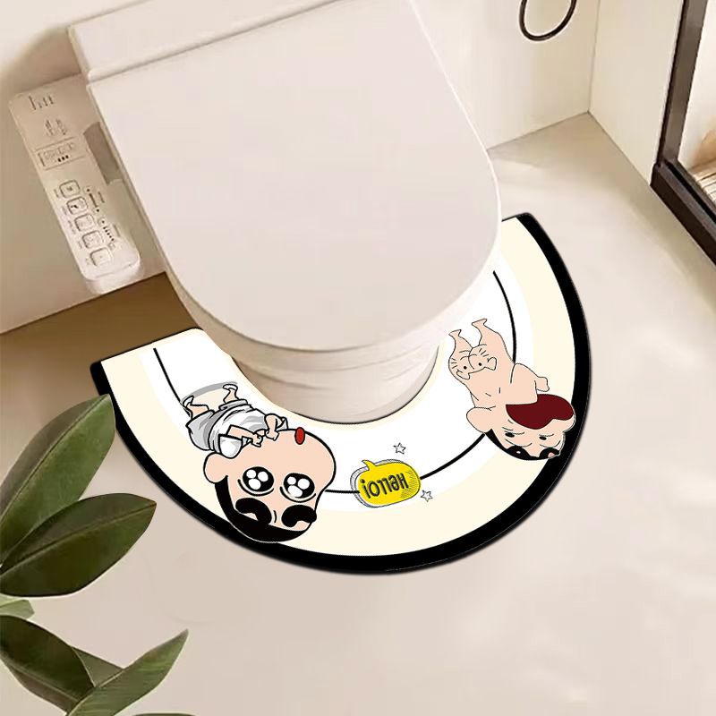 Decoratieve Cartoon-Thema Toiletmat